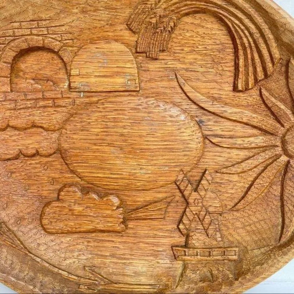 Vintage Farmhouse New Zealand‎ Wood Primitive Rustic Bowl Cottagecore Harvest